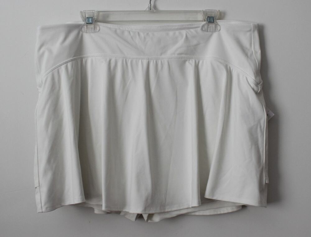 Old Navy Womens High-Waisted PowerSoft Skort Magnolia White Size XXL NWT